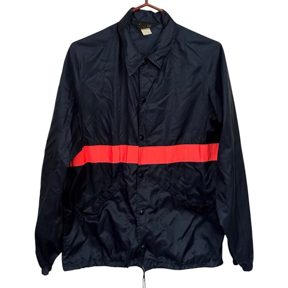 VTG Swingster 70’s Full Zip Coaches Jacket Windbreaker USA Men’s Medium READ